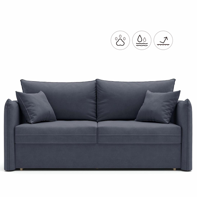 Диван Мастерфабрик Виви Нью ТТ Kenya steel ткань велюр