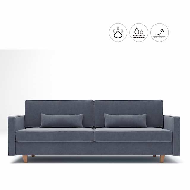 Диван Мастерфабрик Ололара Saga grey ткань рогожка