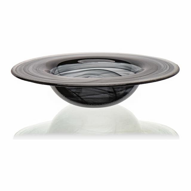 Тарелка для пасты ARDACAM Gusto ARD 2170.43 d 25 см h 4,5 см (стекло, цвет / декор бело-черный)