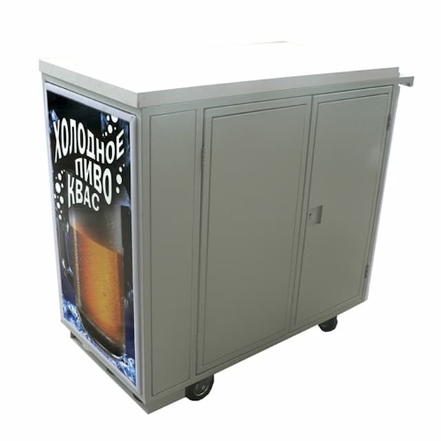 Ролл-бар "Дельта" без оборуд для охл нап с дверцами на 1 кег